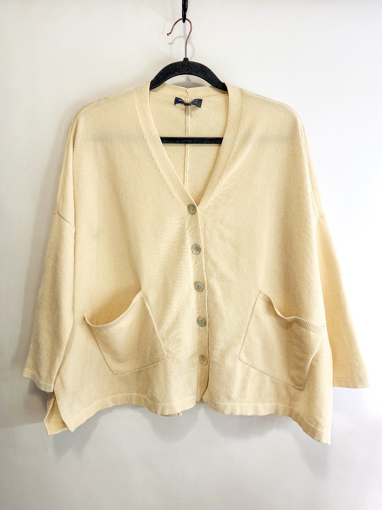 Barefoot Dreams Cream Cozy Chic Lite Cardigan Sweater